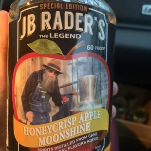 a jar of honey crisp apple moons