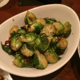 Maple Bacon Braised Brussel Sprouts