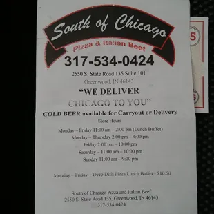 Address, phone # &amp; hours