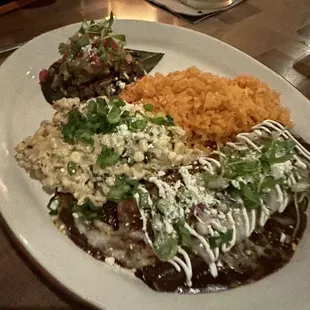 Pork Mole Enchiladas