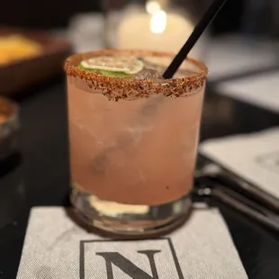 Jalepeno Watermelon Margarita  It's out of this world!