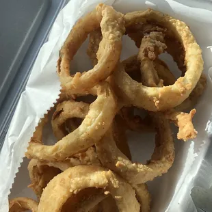 Homemade onion rings