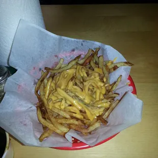 Small order of cheese fries... plenty for 2