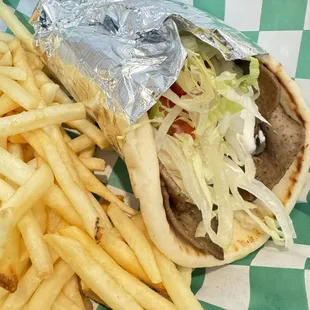 Gyro with fry
