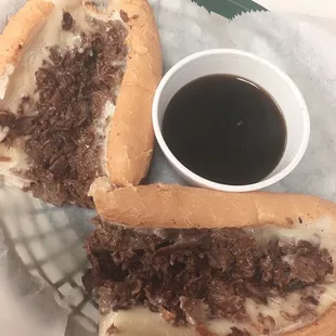 CHEESE PHILLY WITH AUJUS SAUCE