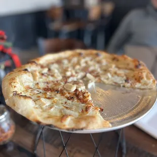 Love the crust of my chicken, bacon pizza.