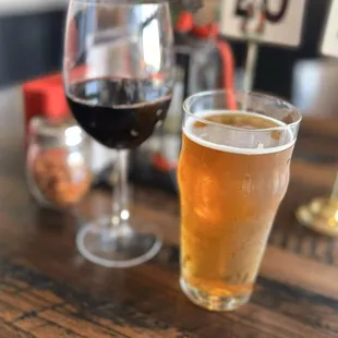 Great selection of craft beer and for those who don't choice beer, wine is available too.