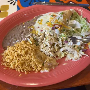 Chicken #42. Chimichangas Dinner