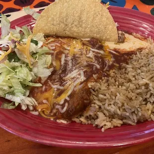 #31. Make Your Own 3 Item Combination with beef Taco and Chile Relleno and chicken enchilada