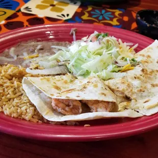 Shrimp quesadilla