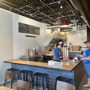 two people working in a restaurant