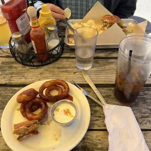 Our rig across the street. Part of my sandwich left!