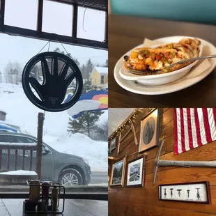 View,, veggie pot pie, decor.