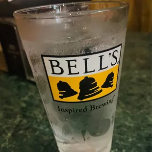 a glass of bell&apos;s