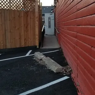 outside