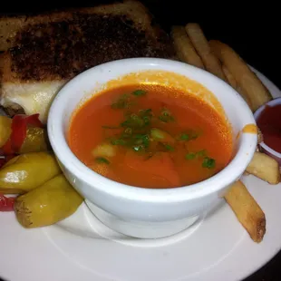 Grilled Cheese and Tomato Soup