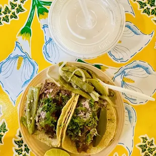 Tacos y Horchata