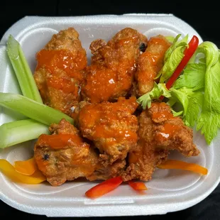 Buffalo Wings and Fries