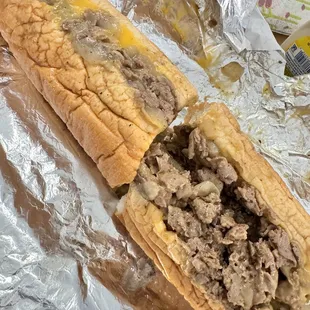 Cheese Steak Large w cheese wiz