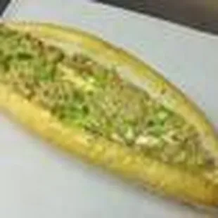 Our works Cheesesteak. Peppers, onions, mushrooms, meat &amp; cheese, on an Amorossa roll