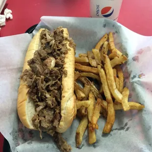 Mushroom Cheese Steak....yum!