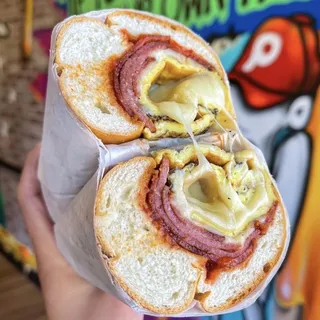 Pork Roll, Egg, and Cheese Breakfast