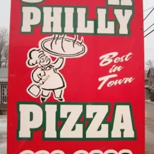 a sign for a restaurant