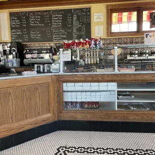 the interior of the restaurant