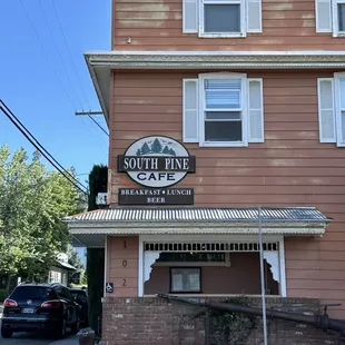 From across the street parking lot view. Plenty of parking.