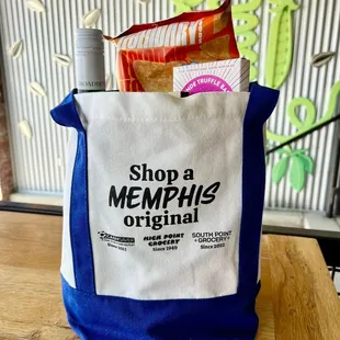 Need a new tote bag to carry your groceries? South Point Groceries has you covered! Rep a Memphis original with this super sp...