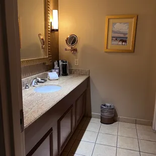 Nice bathroom private toilet door appreciated that with the makeup mirror and coffee