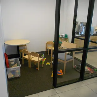 Have kids? That's great, we have a play area for them!