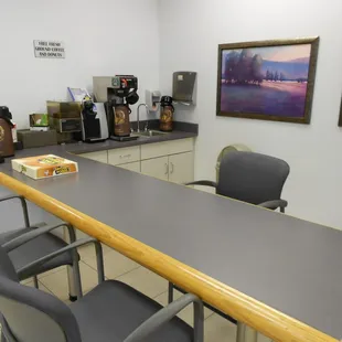 While you wait enjoy a donut and some coffee!