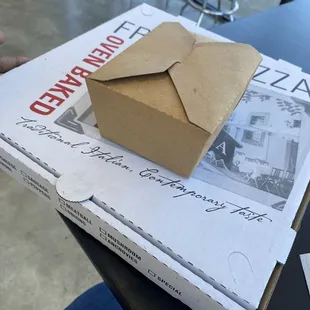 Medium pizza and wing