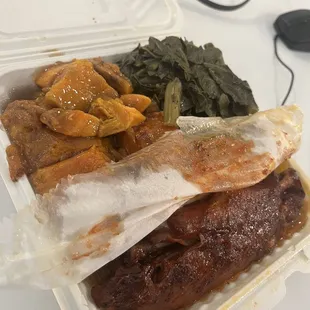 BBQ Turkey Wing Dinner
