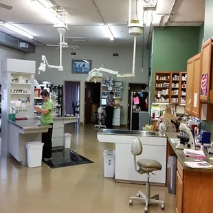 Modern and open treatment area