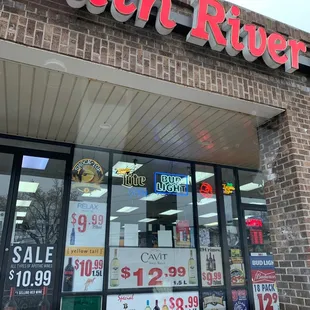 the front of the store