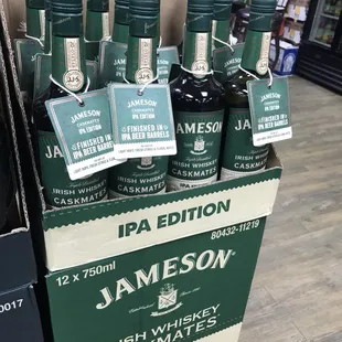 bottles of jameson whiskey