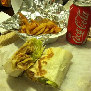 Buffalo Bill chicken wrap with ranch and some of the best fries around.  If South River does one thing right it&apos;s this morsel.