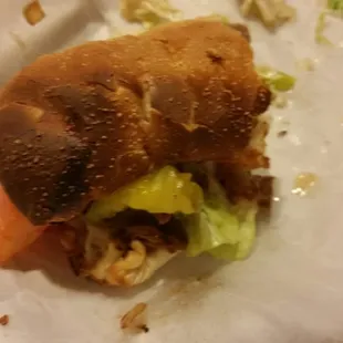 Tonight they burned our food. 3/4