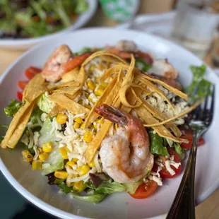 South Seas Salad with shrimp