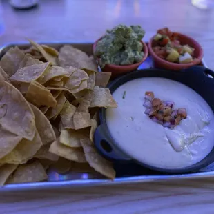 Dip and cheese sampler