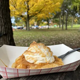 a pastry in a basket