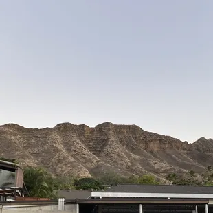 View of Diamond Head for our short wait