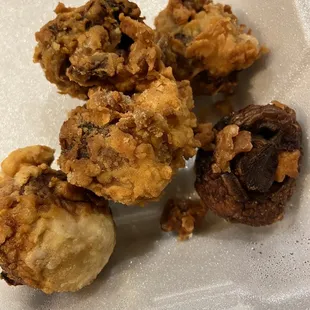 Mushrooms were not evenly cooked, and the breading was tasteless!