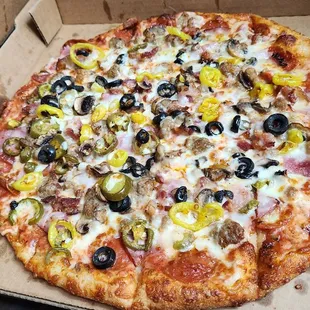a pizza in a box