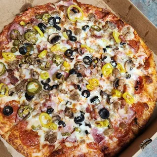 a pizza in a box