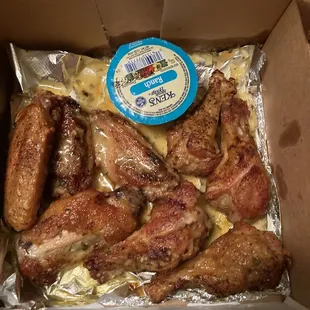 Garlic parmesan wings