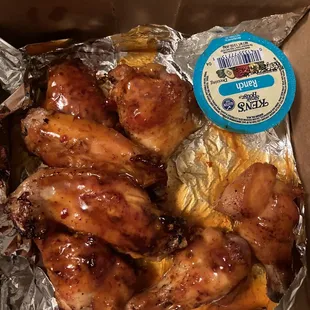 Mango habanero wings