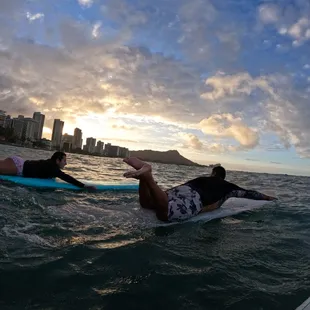Start your day out right with a sunrise surf session